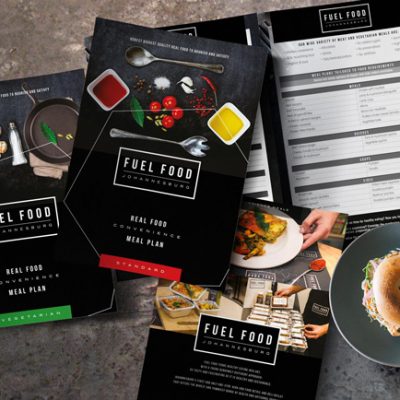 fishNET advertising Portfolio - Advertising & Design - Fuel Food Clean Eating Plan Design